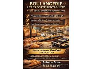 Vente  Boulangerie - P&acirc;tisserie Eure