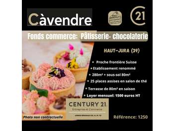 Vente fonds de commerce pâtisserie proche Suisse