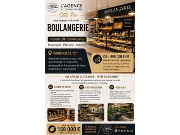 Opportunité à vendre FDC boulangerie à Marseille