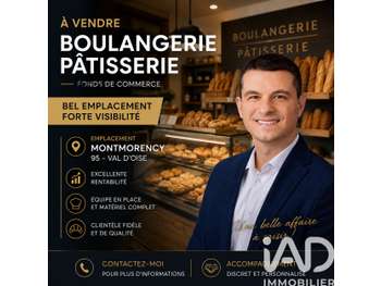 Vente boulangerie patisserie à Montmorency