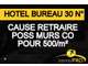 Vente hôtel bureau 30 N° dans l'Est Lyonnais
