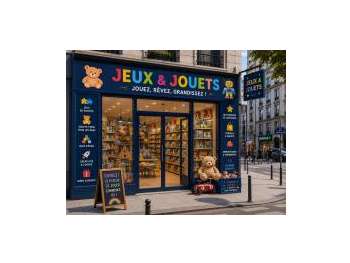 Vente commerce de jeux et jouets à Lablachère
