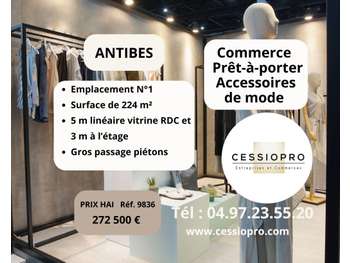 Cède FDC prêt à porter accessoires de mode Antibes