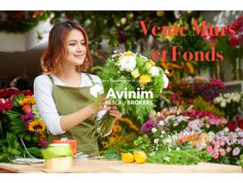 Vente murs et fonds fleuriste en galerie à Avignon