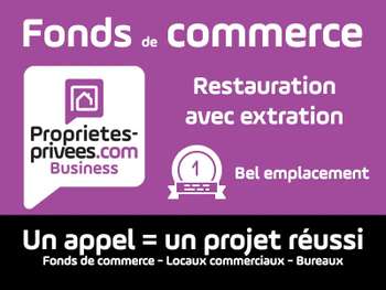 Vente restaurant 22 couverts terrasse Paris 75020