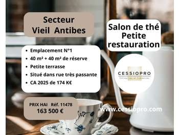 Salon de thé petite restau empl N°1 Vieil Antibes