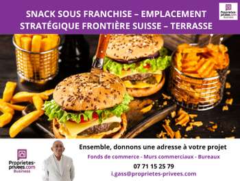Vente snack frontalier terrasse à Ferney Voltaire