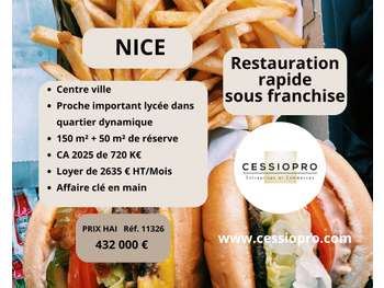 Vente restauration rapide sous franchise à Nice