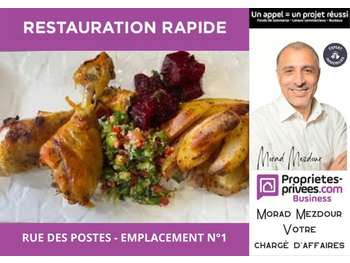 Vente restaurant rapide à Roubaix centre empl n°1