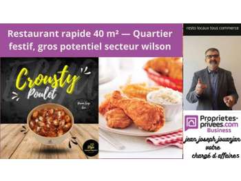Vente restaurant rapide 16 cvts de 40m² à Toulouse