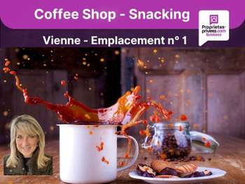 Vente coffee shop terrasse sous enseigne à Vienne