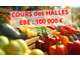 Vente murs et fonds cours des halles à Dieppe