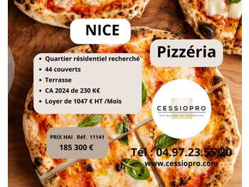 A vendre charmante pizzeria à Nice CA 230 000 €