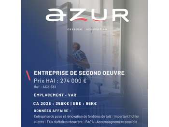 VENTE Entreprise de second œuvre