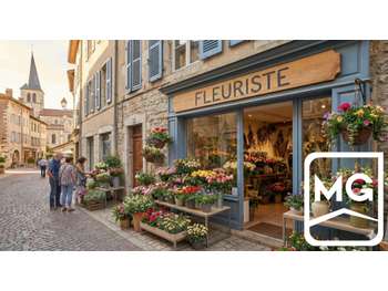 Vente magasin de fleurs rue commerçante en Savoie