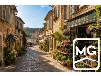 Vente magasin de fleurs rue commerçante en Savoie