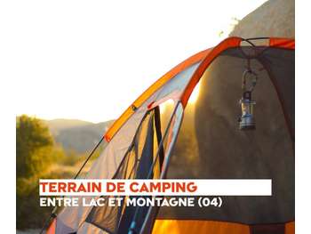 A vendre camping nature entre lac et montagne 04