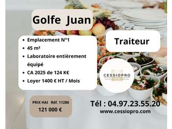 Vente FDC traiteur à Golfe-Juan emplacement N°1