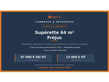 Supérette 64 m² à Fréjus, sans salarié à reprendr