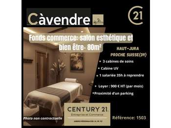 Vente salon d' esthétique bien être à Champagnole