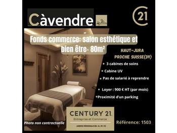 Vente salon d' esthétique bien être à Champagnole
