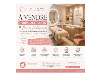 Vends institut de beauté en Bresse Louhannaise