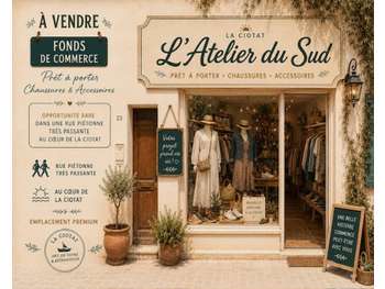 Vente FDC prêt à porter de 74m² à La Ciotat centre