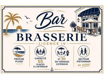 AV bar restaurant en centre ville la Tranche/Mer