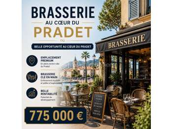 A vendre brasserie restaurant au coeur du Pradet