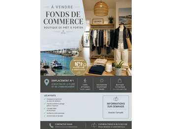À vendre fonds de commerce vue mer Quiberon