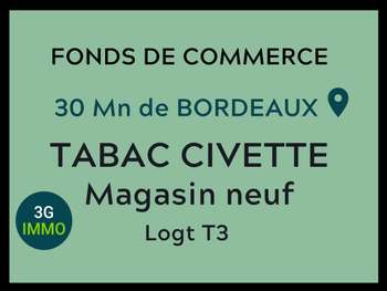 Vente FDC Tabac en centre ville Sud Gironde