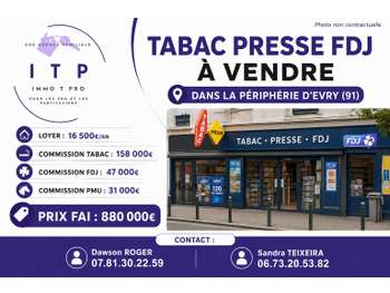 Magnifique tabac presse FDJ en périphérie d'Evry