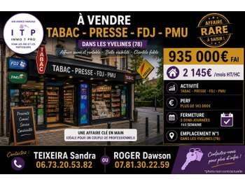 Vente FDC tabac presse FDJ PMU à Montesson