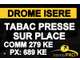 AV tabac presse loto sur la limite Drome isére