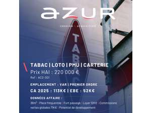 Vente  Tabac - Presse - Loto Var