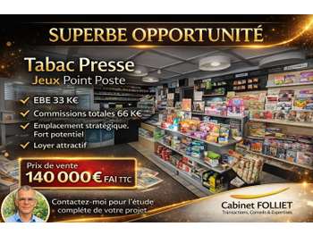 Fonds de commerce tabac presse à vendre à Wimmenau