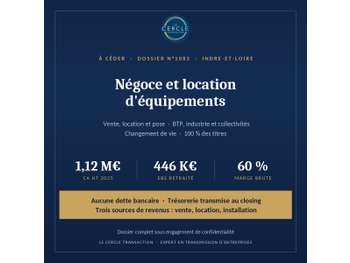 Équipements BTP 37 – EBE R. 446 K€