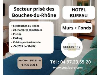 AV hôtel bureau murs + FDC secteur prisé Ceyreste
