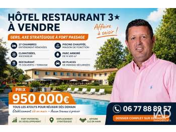 Vente hôtel restaurant *** à Fleurance