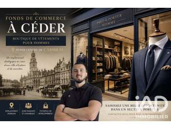 Vente FDC prêt à porter en hyper centre de Cambrai