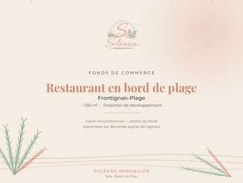 AV restaurant épicerie de 150m² à Frontignan plage