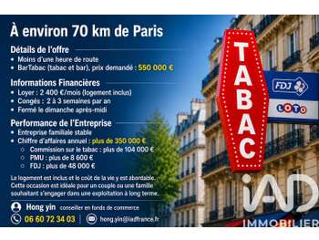 Vente bar tabac à La Chapelle-la-Reine