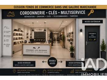 Cession fonds cordonnerie 50m² Laval empl premium