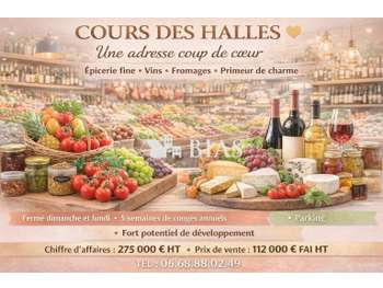 Vente cours des halles épicerie primeur dept Eure