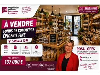 AV épicerie fine rue très commerçante de Cancale