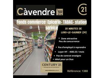 Vente supermarché secteur touristique dept Jura
