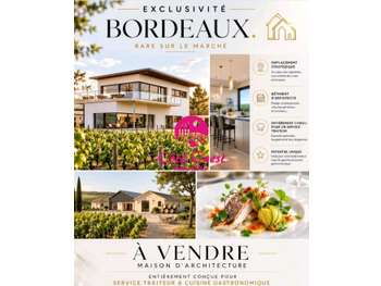 Maison d'architecte à usage mixte gastronomie et