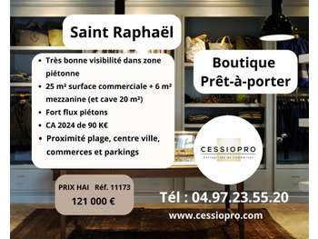 A vendre FDC prêt à porter de 45m² à St Raphaël