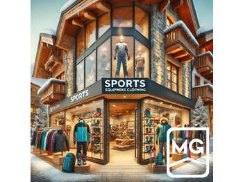 Vente magasin de sports front de neige en Isère