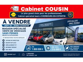 Vente magasin véhicules sans permis à Martinvast
